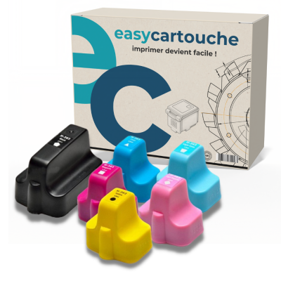 Pack de 6 Cartouches Compatibles HP 363 - Qualité et Économie